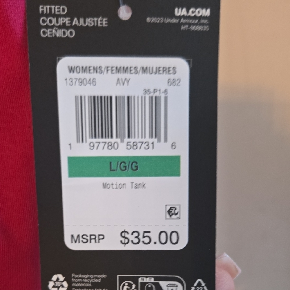 Under Armour Fuchsia Athletic Tank - Picture 2 of 2